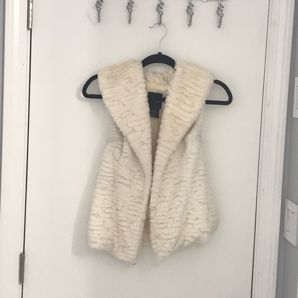 Faux fur vest